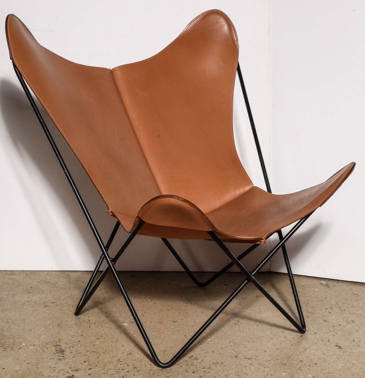 Mid-Century Modern single Knoll style Hardoy Butterfly Chair