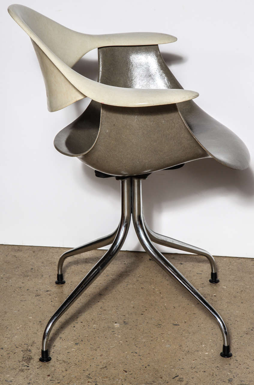 set of 4 rare George Nelson for Herman Miller DAF Chairs In Good Condition In Bainbridge, NY