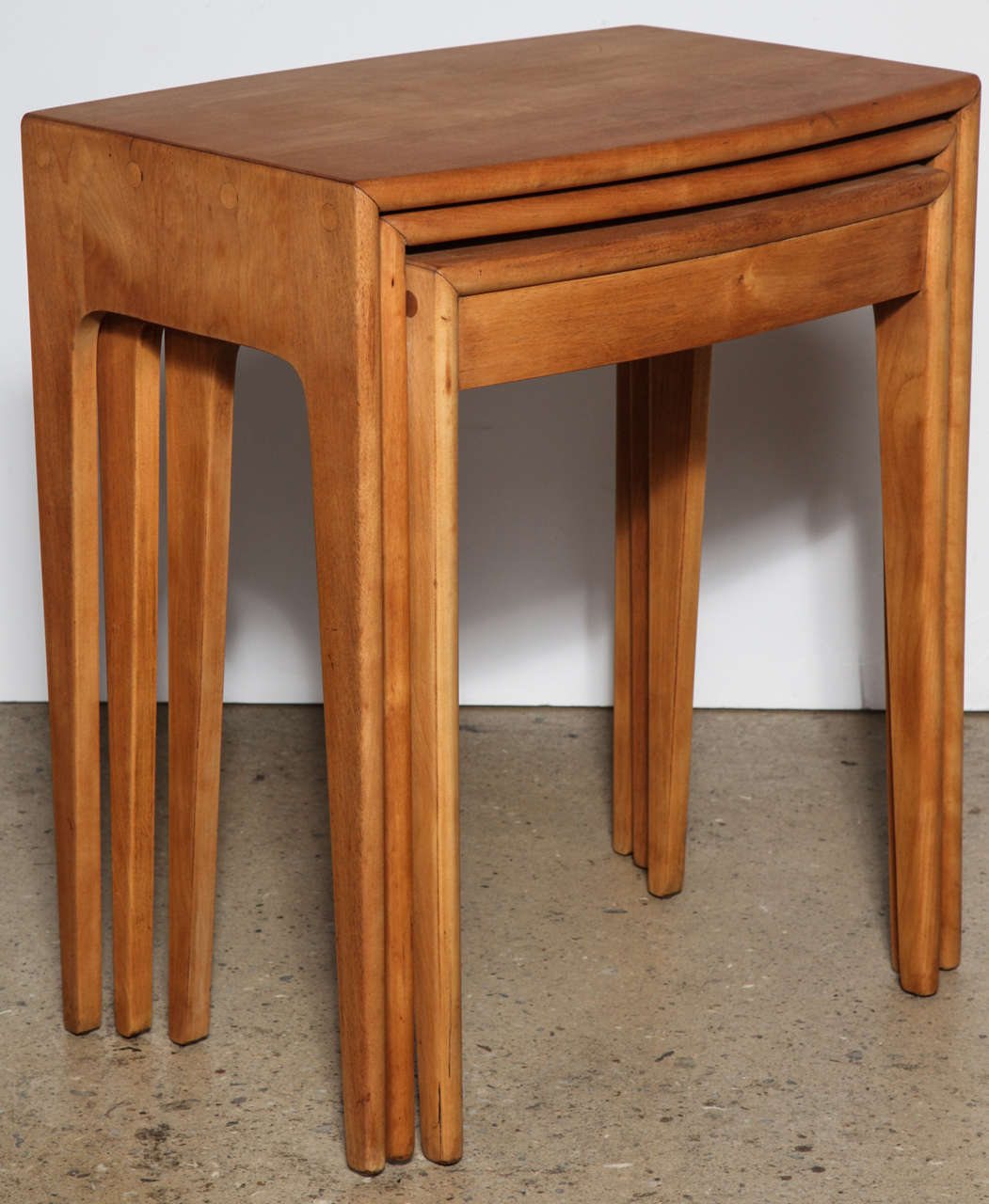 set of Heywood Wakefield Nesting Tables at 1stDibs