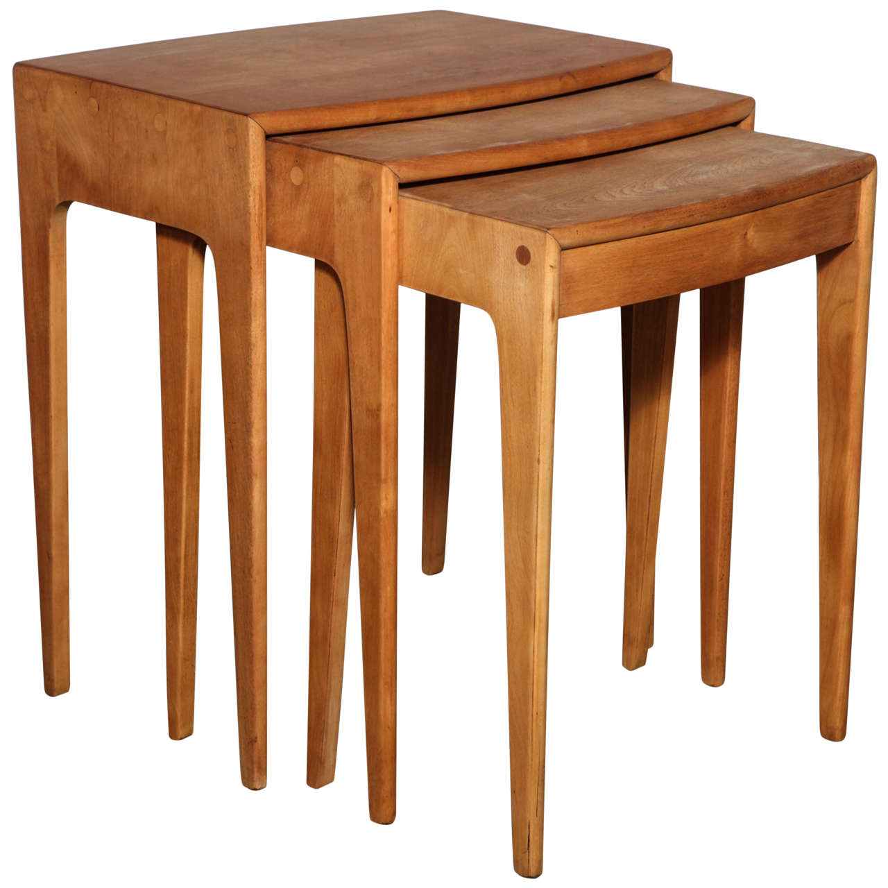 set of Heywood Wakefield Nesting Tables at 1stDibs