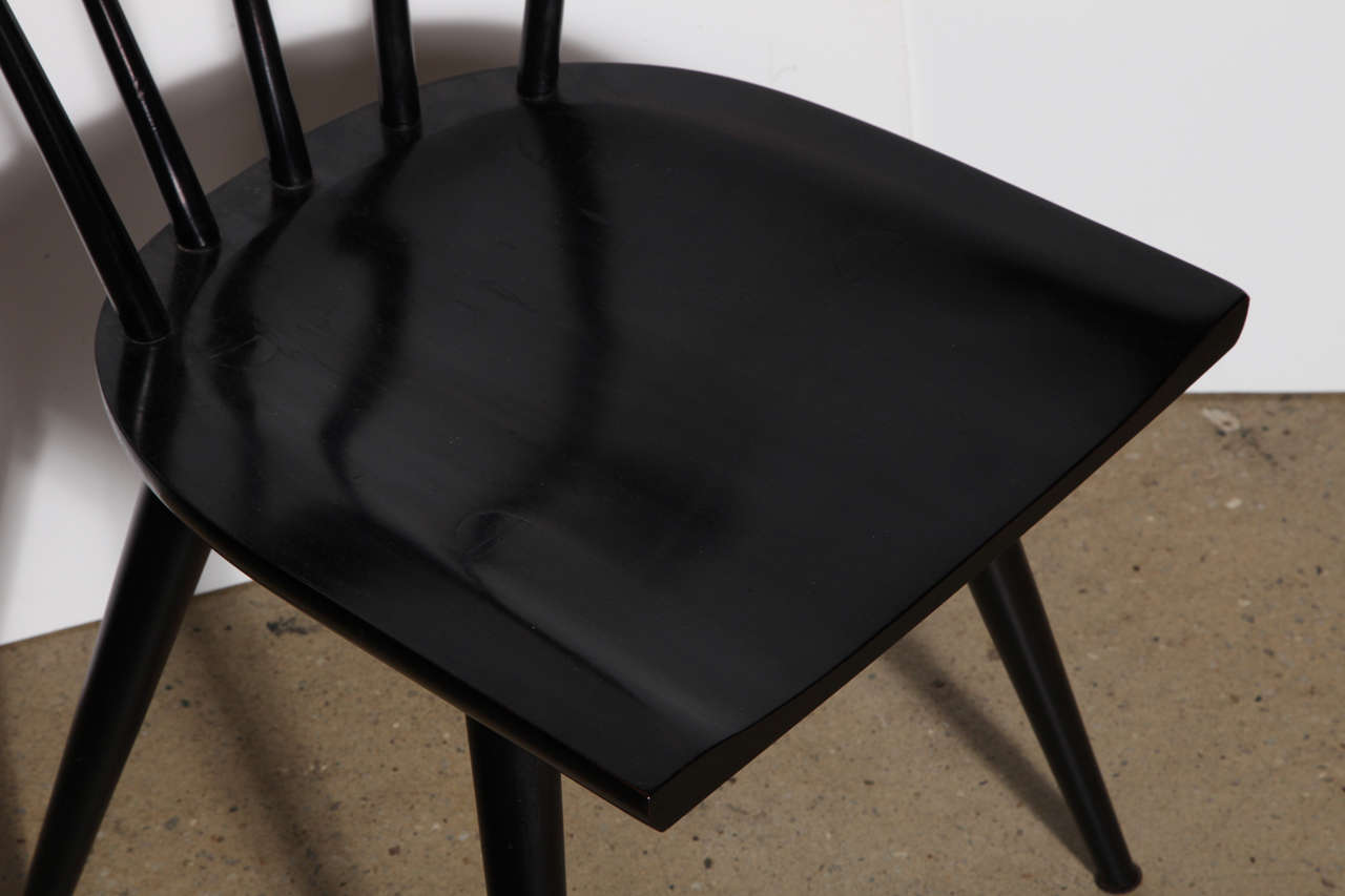 set of 4 Black Planner Group Chairs by Paul McCobb 2