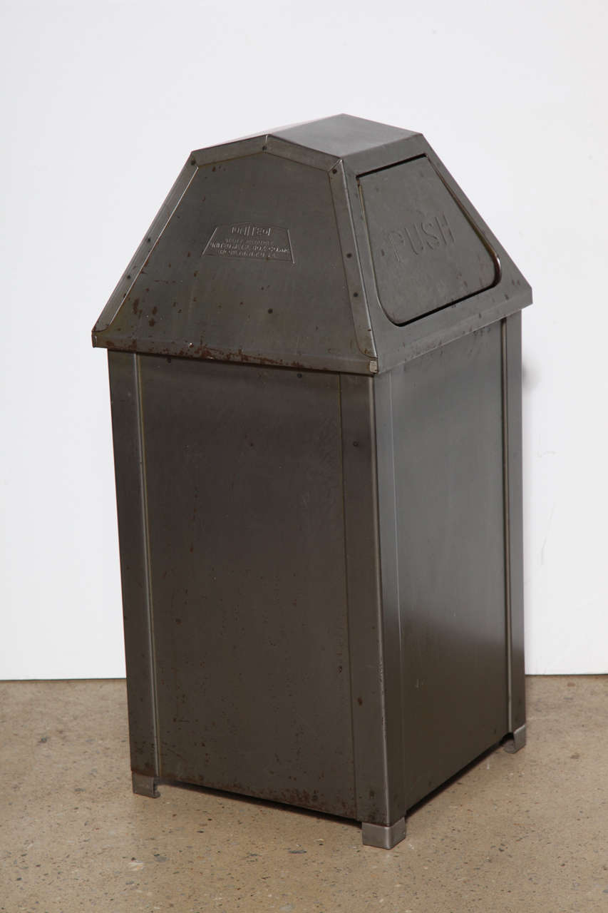 mid century trash can