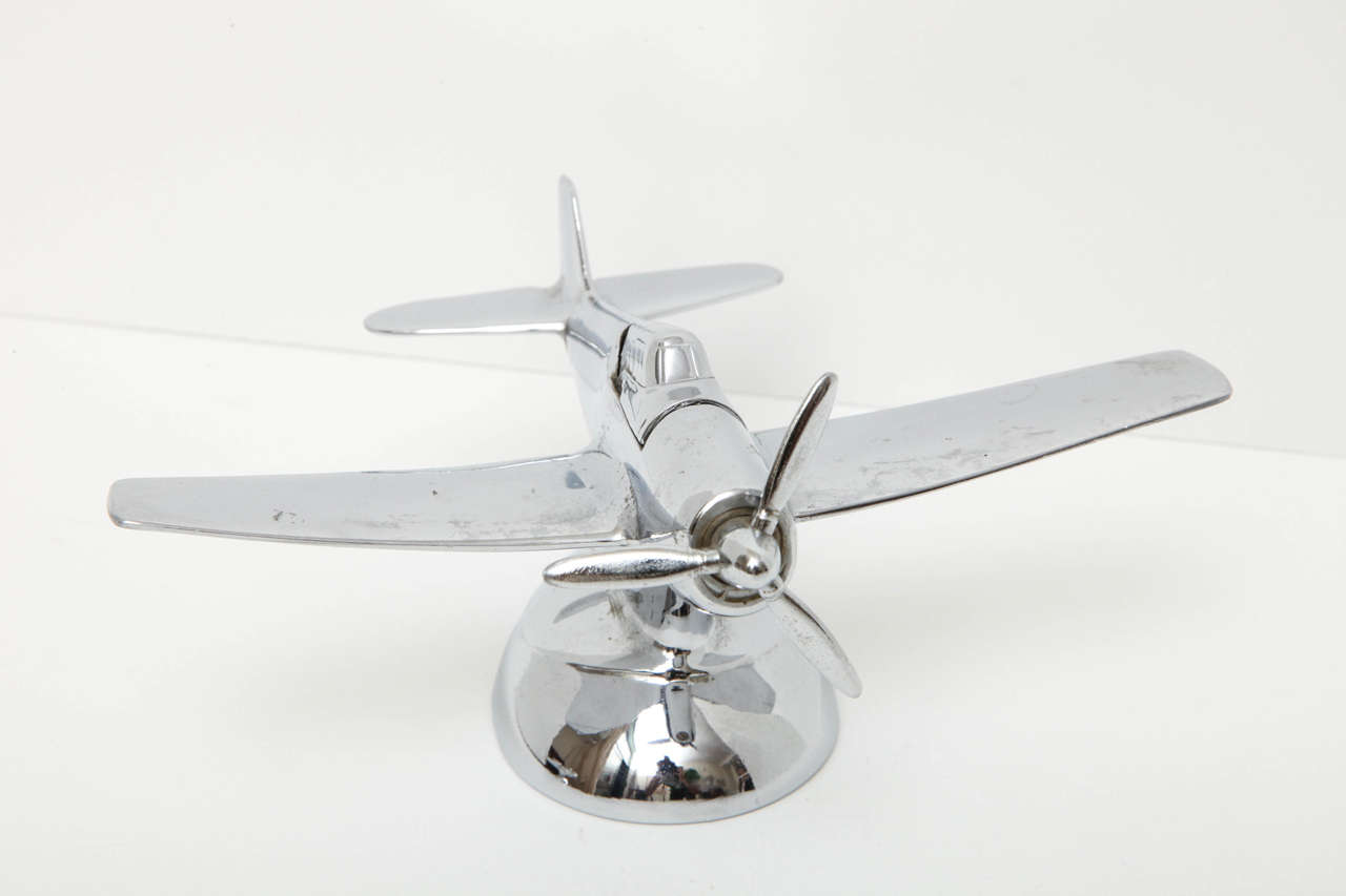 Chrome Airplane Lighter at 1stdibs