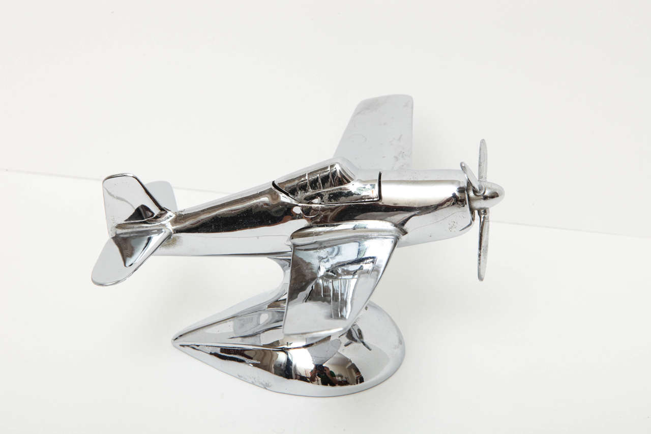 Chrome Airplane Lighter at 1stdibs