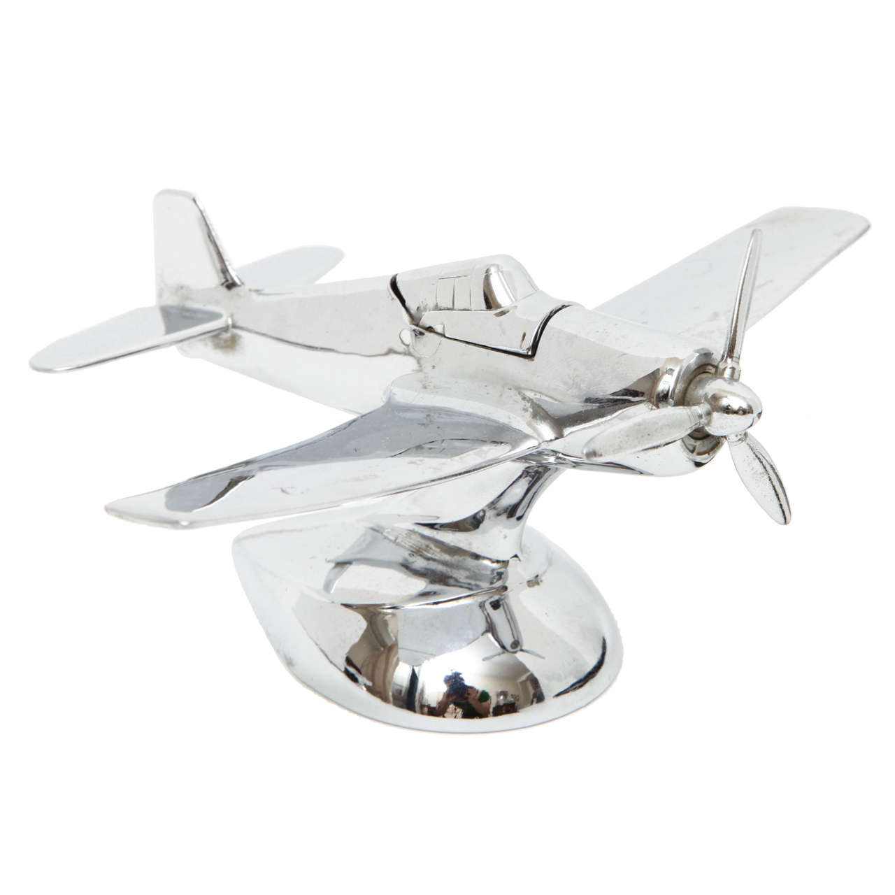 Chrome Airplane Lighter at 1stdibs