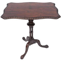 Regency Rosewood Rectangular Tripod Table