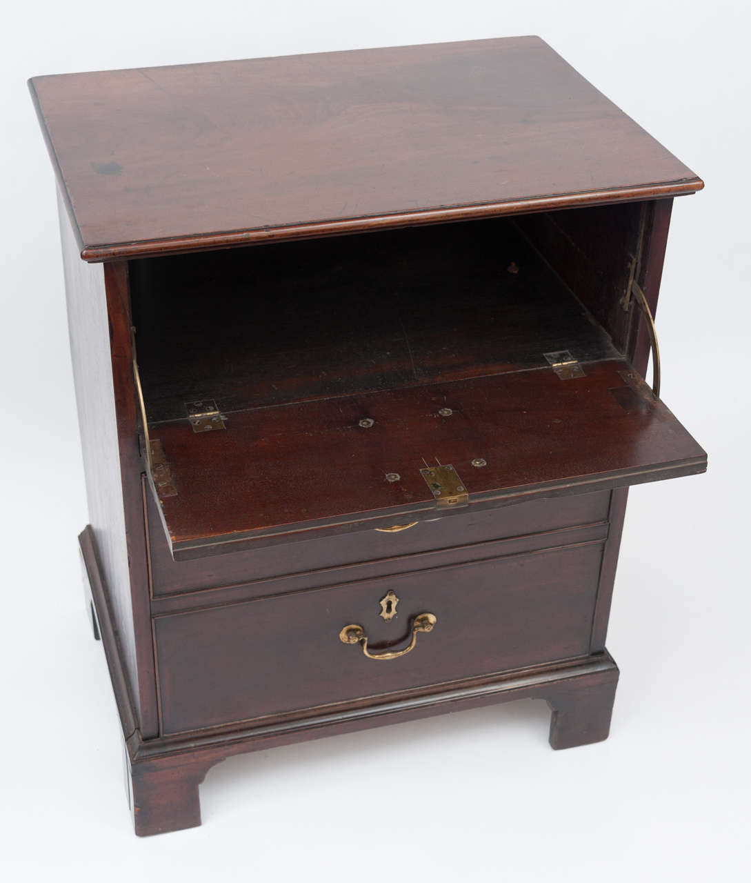 small mahogany bedside table