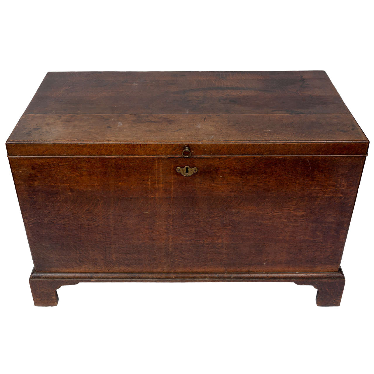 Geo II Country House Oak Silver Chest of Restrained Form For Sale