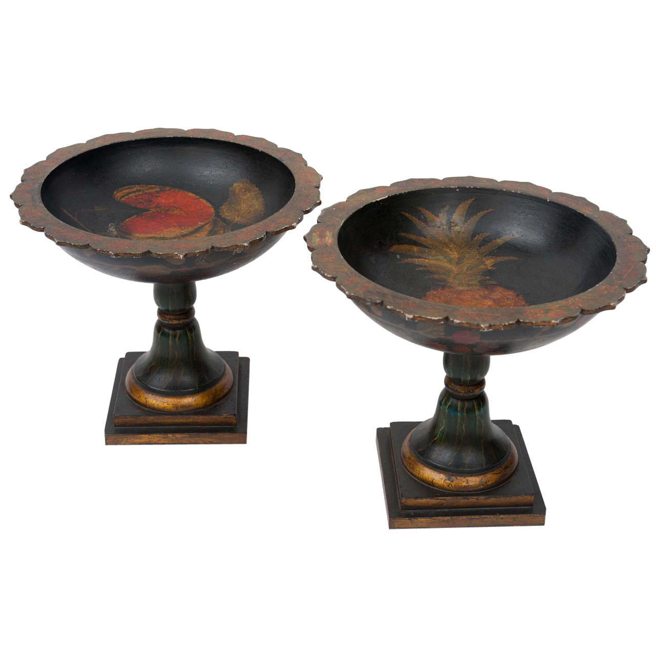 19th Century Pair of French Tazzas or Urns For Sale