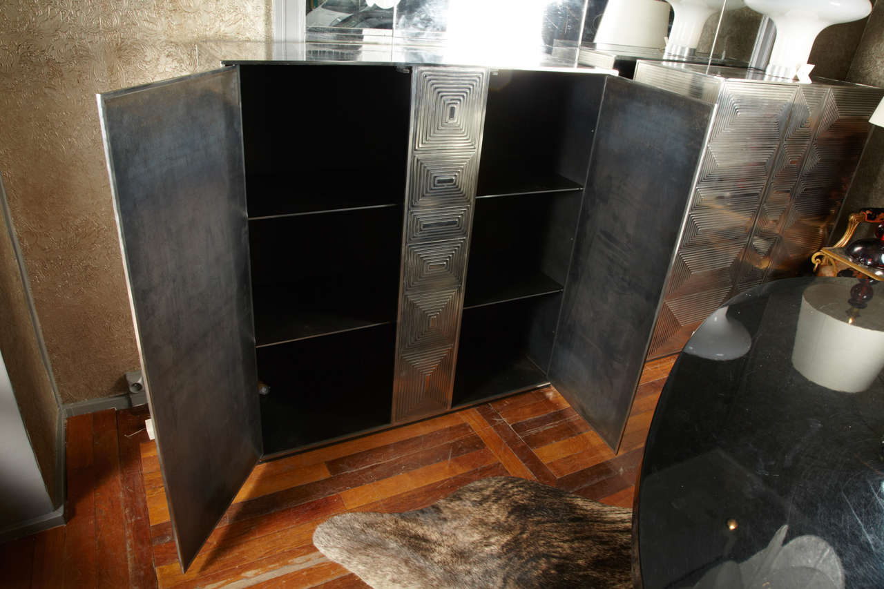 Modern Unique pair of cabinets by Erwan Boulloud