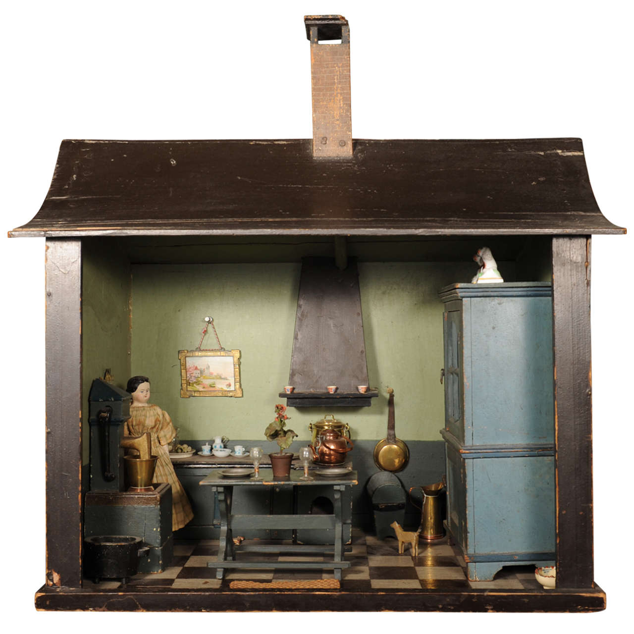 19th Century Dutch Dollhouse For Sale