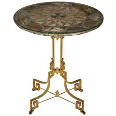 Inlaid Marble Top Table