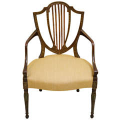 Hepplewhite Decorated Armchair