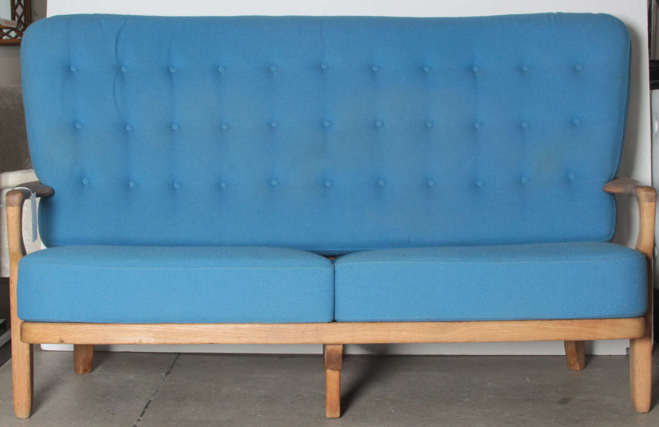Rare Guillerme et Chambron Grand Repos Settee