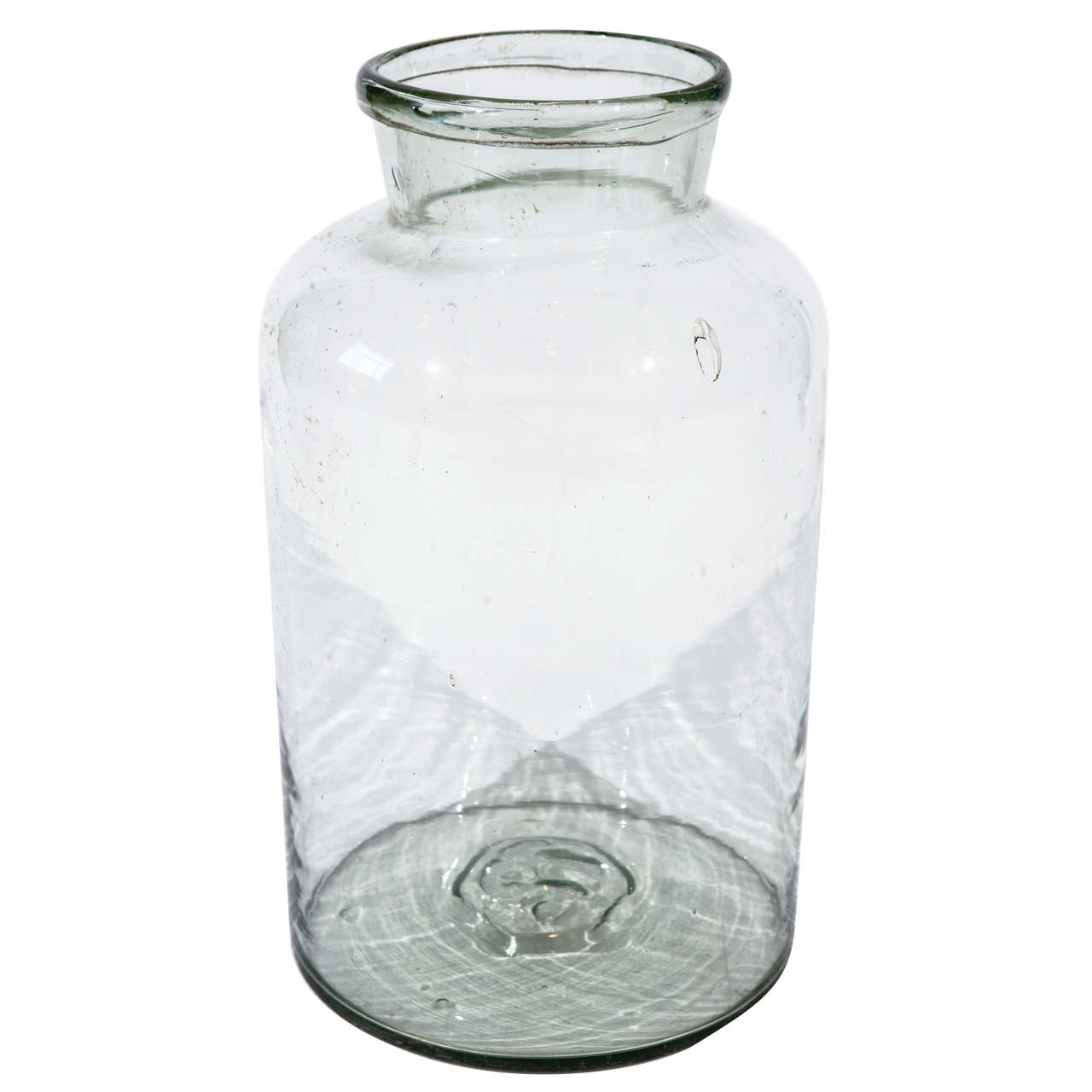 Italian Hand Blown Glass Jar Large at 1stDibs hand blown glass jars