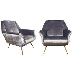 Great Pair of 1950
s Italian Armchairs
