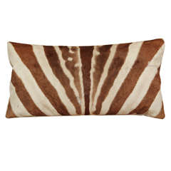 Vintage Zebra Hide Pillow