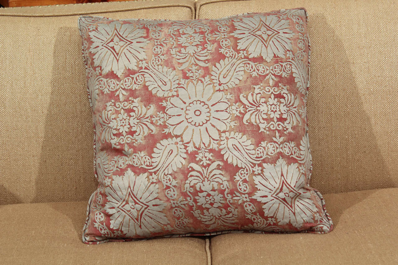 double sided fortuny pillows with down fill.   Priced individually,  2 available