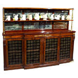 Rosewood Chiffonier with Brass Grillwork