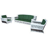 White Rattan Set