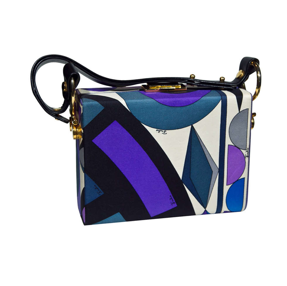 Dramatic Hard Case 'Box' Purse by Emilio Pucci at 1stdibs