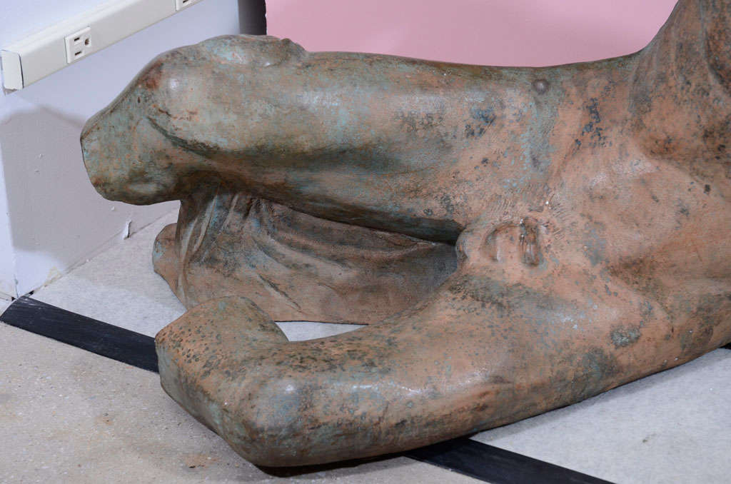 Recumbent Bronze Male Figure 1