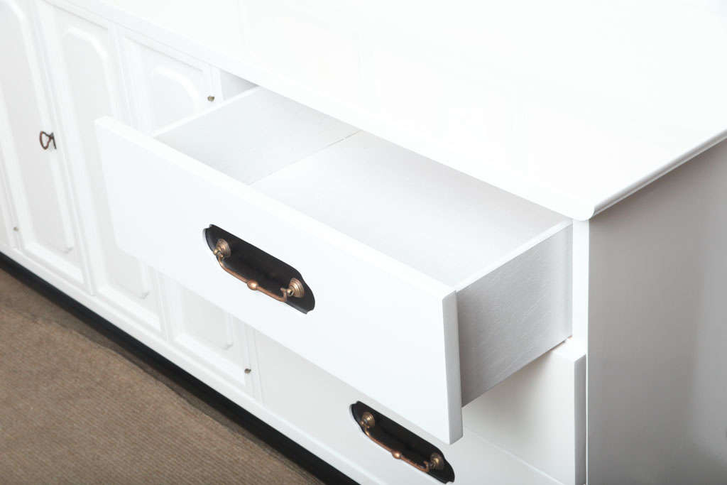 Bewitched White & Black Lacquered Buffet 4