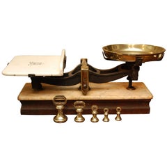 Used English Bakers Scale with marble base
