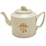 American Eagle Decorated Chinese Export Teapot