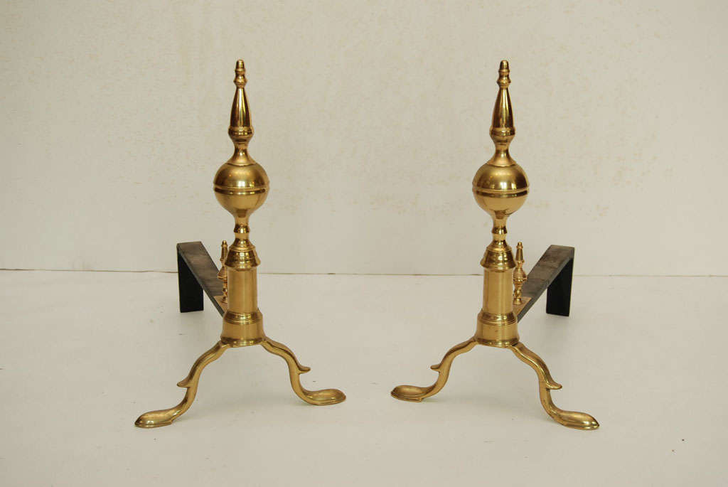 Brass  Fireplace Set  Made for Williamsburg Museum Reproductions 3