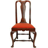 New England Maple and Tiger Maple Queen Anne Side Chair