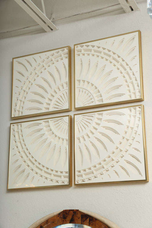 American Four-Part Paper Wall Sculpture by Greg Copeland