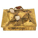 Interesting and Intriguing Brazilian Brass And Quarts Box