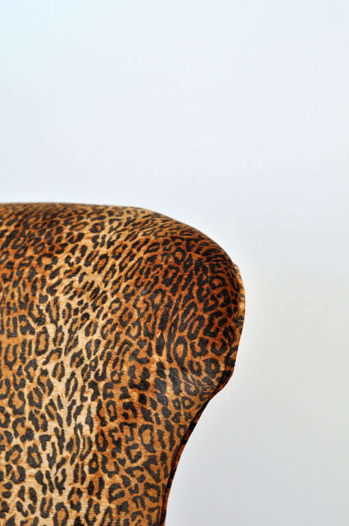 Victorian Leopard Slipper Chair 3