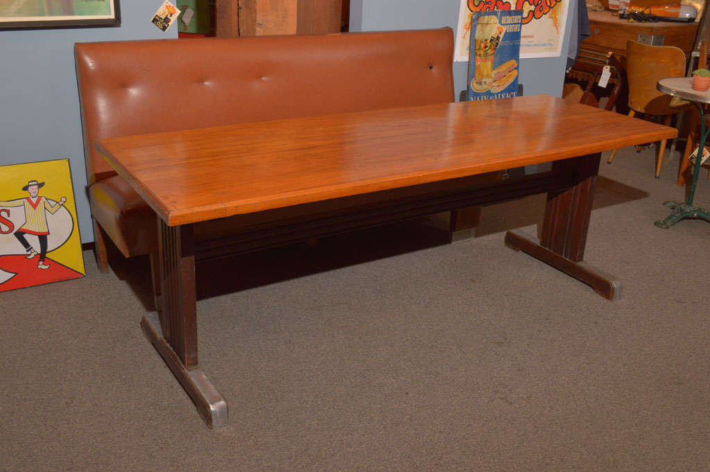 Art Deco Large French bistro / dining table For Sale