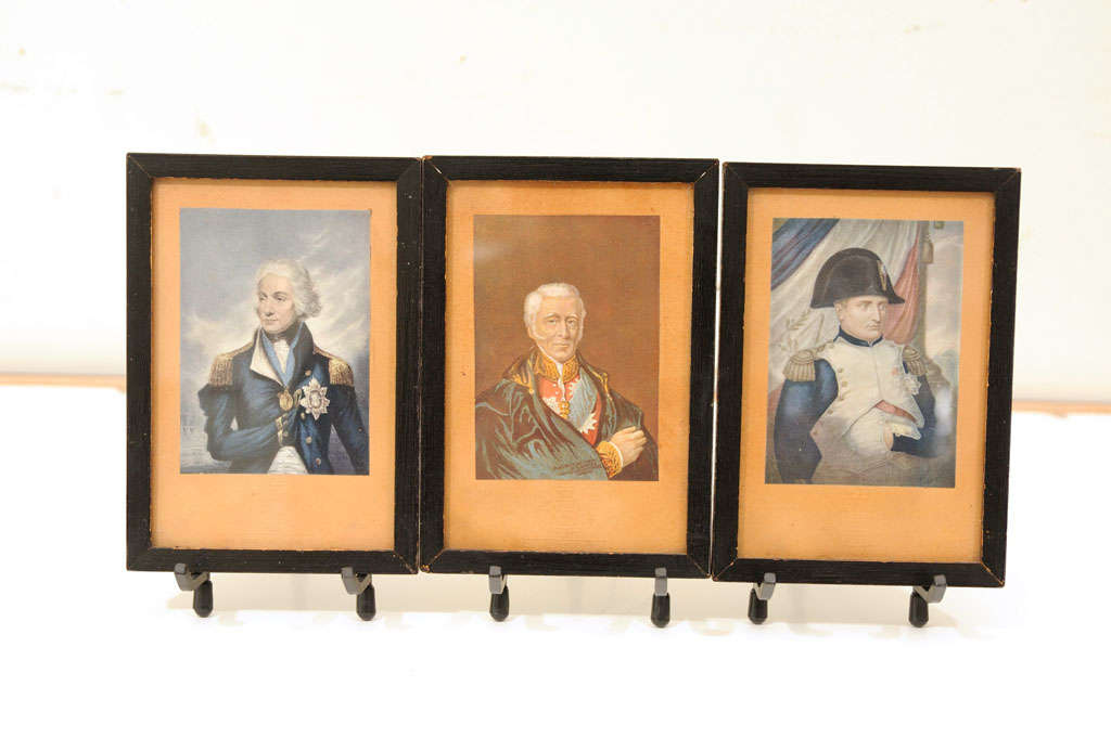 Set of Three Baxter Prints - Lord Nelson, Wellington, Napoleon