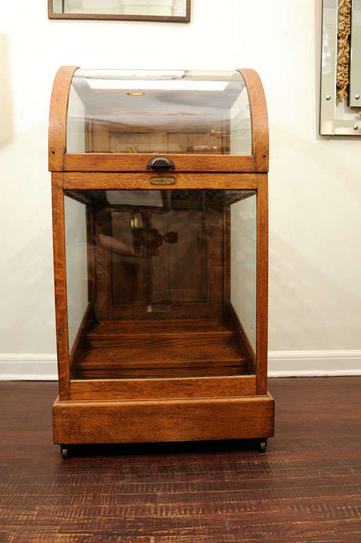 An exceptional and rare cane display case manufactured here in Toronto
by Jones Bros. & Co.