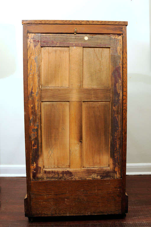 Early 20th Century Oak and Glass Cane Stand By Jones Bros. & Co. 6