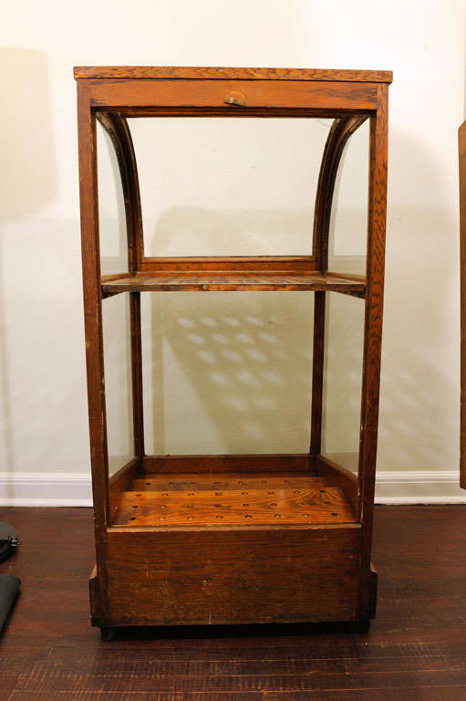 Early 20th Century Oak and Glass Cane Stand By Jones Bros. & Co. 7