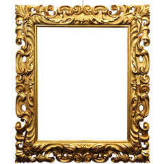 19th Italian Gilt Wood Picture Frame.