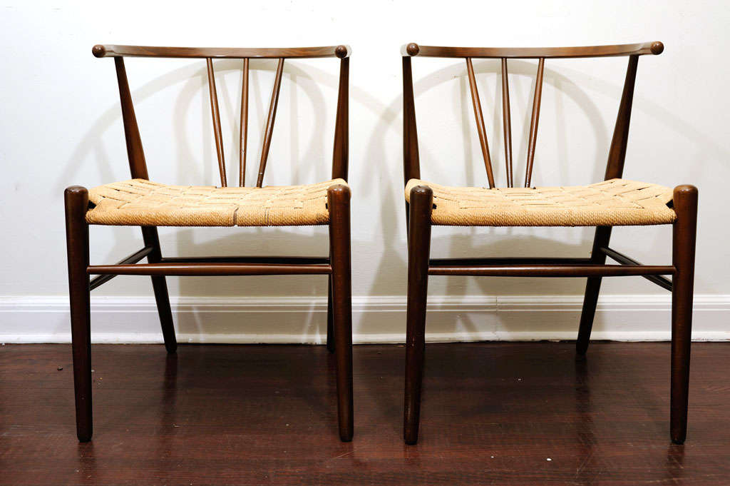 A Set of Six "Wishbone" Chairs after Hans Wegner