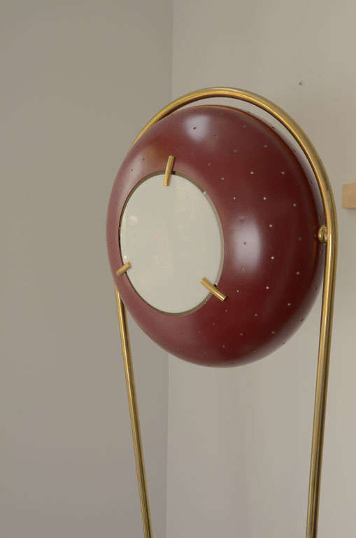 Brass Italian Floor Lamp in the Style of Arredoluce