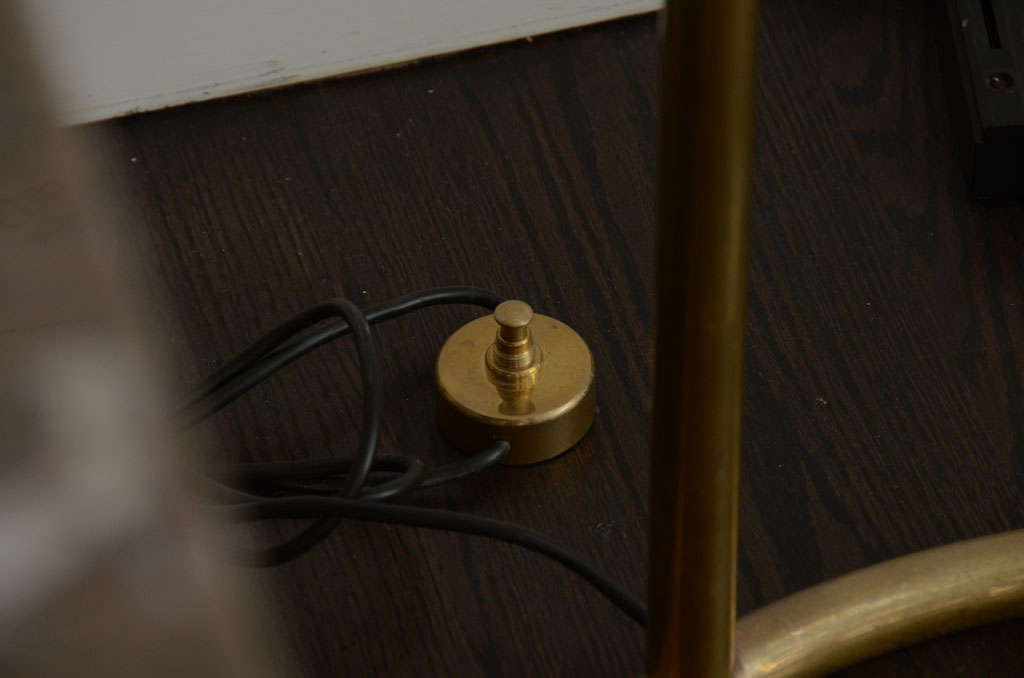 Brass Stilnovo Torchere Floor Lamp
