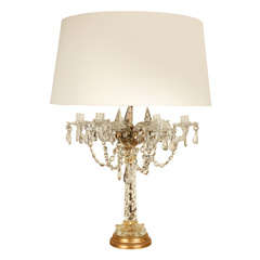 Large Crystal 
Murano Table Lamp