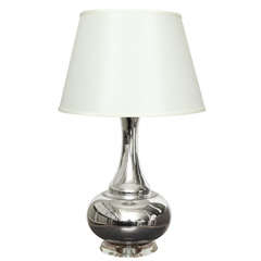 Mercury Glass Table Lamp with Lucite Base