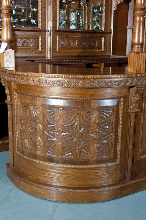 Vintage English Oak Corner Pub Bar at 1stDibs antique pub bar, vintage corner bar, antique oak bar