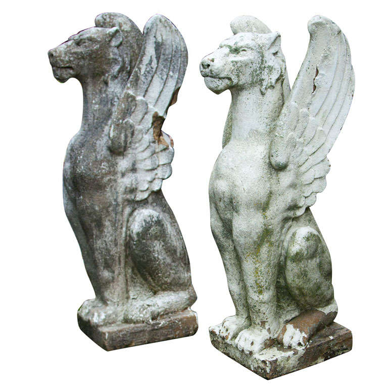 Pair of Stone Gargoyles at 1stDibs stone gargoyles for sale