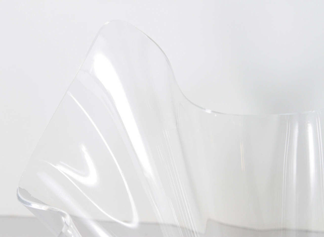 American Arthur Court Lucite Bowl on Stand