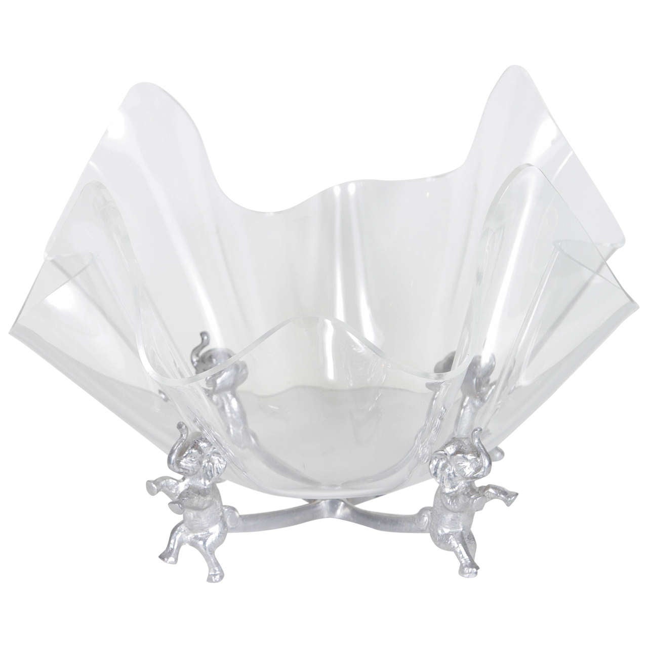 Arthur Court Lucite Bowl on Stand