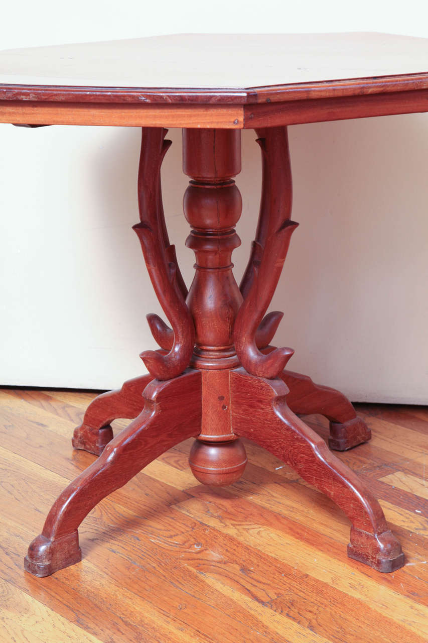 Rustic Octagonal Cherry Center Table